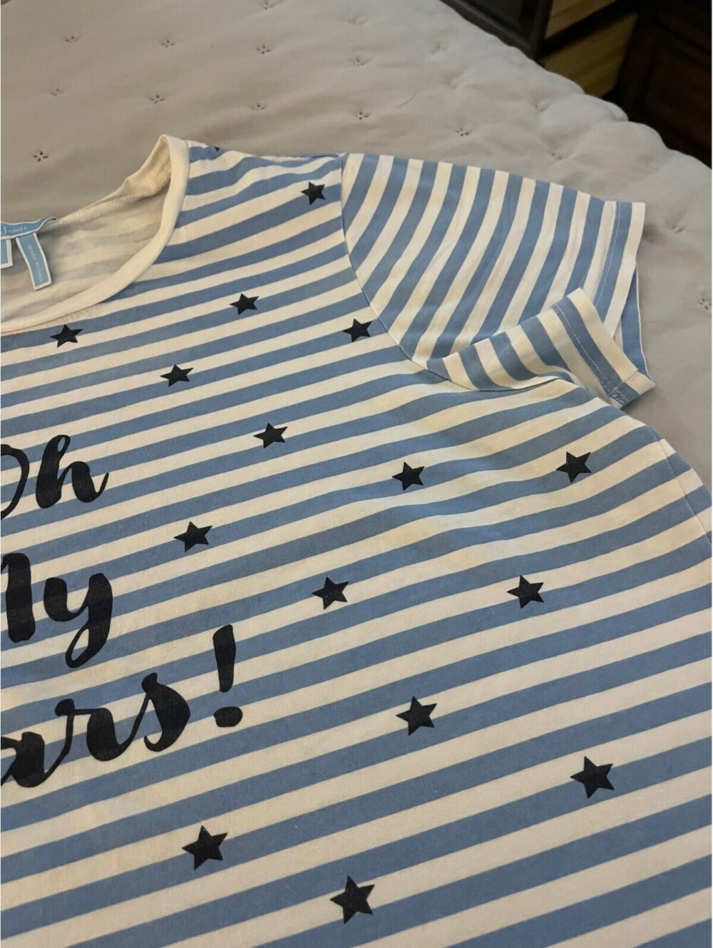 Draper James | L | Oh My Stars Striped Tee - Picture 7 of 12